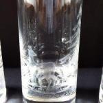 Sechs große Gläser mit Waldtieren und Vögeln-Moser Sechs große Gläser mit Waldtieren und Vögeln-Moser