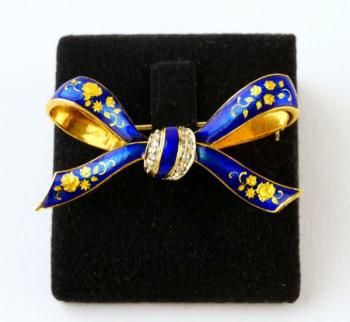 Brosche - Gold, Diamant - 1950 Brosche - Gold, Diamant - 1950