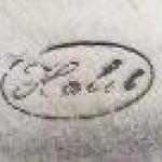 Silberes rundes Tablett, Stern mit Halbmond - Türk Silberes rundes Tablett, Stern mit Halbmond - Türk