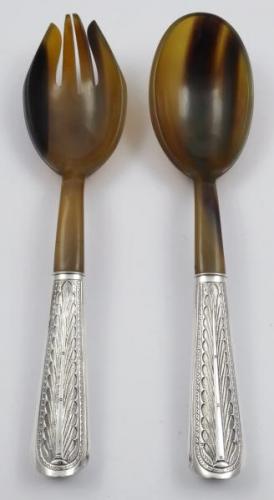 Silberbesteck - Horn (Keratin), Silber - 1960 Silberbesteck - Horn (Keratin), Silber - 1960