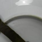 Dekorativer Teller - weißes Porzellan, Kobalt - Slavkov Bohemia - 1900 Dekorativer Teller - weißes Porzellan, Kobalt - Slavkov Bohemia - 1900