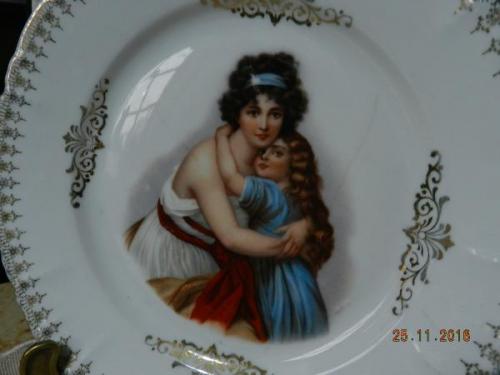 Teller - weißes Porzellan - 1920 Teller - weißes Porzellan - 1920