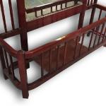 Wandspiegel - massive Buche, Schellakpolitur - 1911 Wandspiegel - massive Buche, Schellakpolitur - 1911