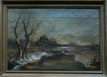 Romantische Landschaft - 1870 Romantische Landschaft - 1870