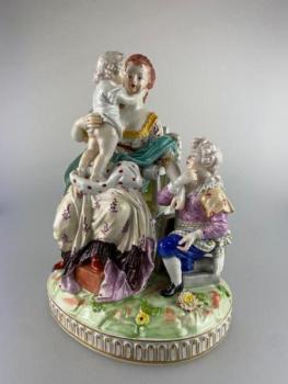 Porzellan Figurengruppe - 1880 Porzellan Figurengruppe - 1880