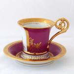 Tasse mit Miniatur der Ballerina Marie Taglioni -  Tasse mit Miniatur der Ballerina Marie Taglioni -