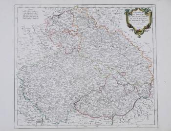 Karte von Böhmen, Mähren, Schlesien und Lauzitz Karte von Böhmen, Mähren, Schlesien und Lauzitz