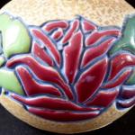 Jugendstilvase mit Blumen - Amphore, Trnovany Jugendstilvase mit Blumen - Amphore, Trnovany