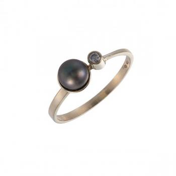Damen-Ring - Gold, Perle - 1980 Damen-Ring - Gold, Perle - 1980