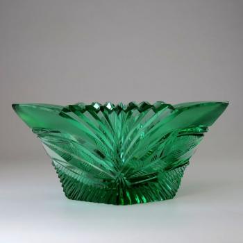 Glasjardiniere - grünes Glas - Rudolf Hloušek (1909-1992) - 1930 Glasjardiniere - grünes Glas - Rudolf Hloušek (1909-1992) - 1930