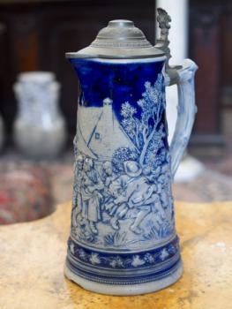 Bierkrug - Zinn, Keramik Bierkrug - Zinn, Keramik