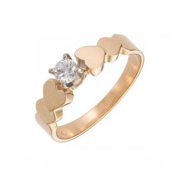 Damen Goldring - Gold, Diamant - 2000 Damen Goldring - Gold, Diamant - 2000