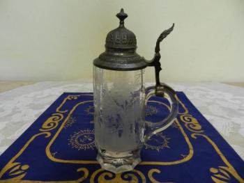 Gläserner Humpen - Metall, Glas - 1930 Gläserner Humpen - Metall, Glas - 1930