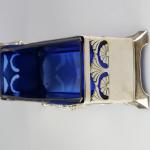 Jardiniere - Zinn, blaues Glas - 1905 Jardiniere - Zinn, blaues Glas - 1905