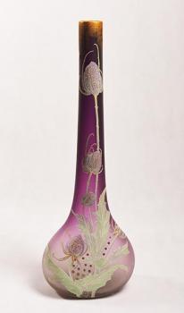 Vase - Emaille, Glas - 1910 Vase - Emaille, Glas - 1910