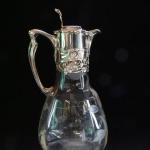 Karaffe - geschliffenes Glas, klares Glas - Wilhelm Theodor Binder - 1900 Karaffe - geschliffenes Glas, klares Glas - Wilhelm Theodor Binder - 1900