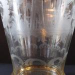 Karaffe mit Geschliffenemotiv und goldenen Linien Karaffe mit Geschliffenemotiv und goldenen Linien