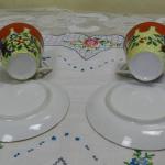 Tasse und Untertasse - weißes Porzellan - 1930 Tasse und Untertasse - weißes Porzellan - 1930