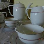 Kaffeeservice - weißes Porzellan - RGK Tchecoslovaque - 1930 Kaffeeservice - weißes Porzellan - RGK Tchecoslovaque - 1930