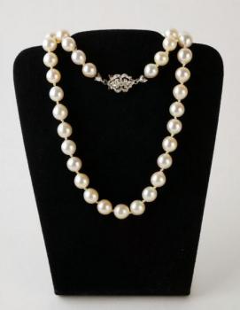 Perlenkette - Gold, Diamant - 1995 Perlenkette - Gold, Diamant - 1995