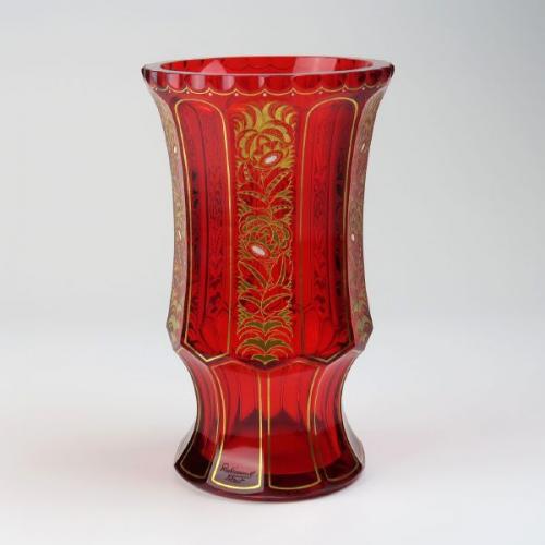 Vase - Rubinglas - Hermann Eiselt, Kamenicky Senov, Bohemia - 1925 Vase - Rubinglas - Hermann Eiselt, Kamenicky Senov, Bohemia - 1925
