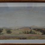 Hugo Carlberg , geschrieben - Blick auf die Hügell Hugo Carlberg , geschrieben - Blick auf die Hügell