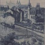 Bohumil Kozina - Zug am Bahnhof Vysehrad, Albertov Bohumil Kozina - Zug am Bahnhof Vysehrad, Albertov
