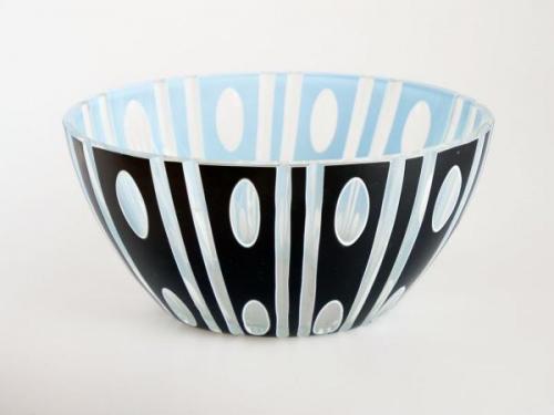 Glasschale - klares Glas, Opalglas - Carl Schappel, Nový Bor (Haida) - 1915 Glasschale - klares Glas, Opalglas - Carl Schappel, Nový Bor (Haida) - 1915