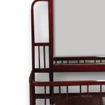 Wandspiegel - massive Buche, Schellakpolitur - 1911 Wandspiegel - massive Buche, Schellakpolitur - 1911