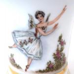 Tasse mit Miniatur der Ballerina Carlotta Grisi -  Tasse mit Miniatur der Ballerina Carlotta Grisi -