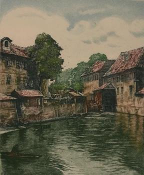 Ein Wasserkanal Certovka in Prag Ein Wasserkanal Certovka in Prag