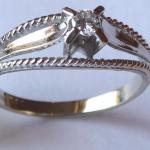 Ring aus Weißgold mit Brillant Ring aus Weißgold mit Brillant