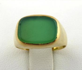 Ring - Gelbgold, chrysoprase - 1935 Ring - Gelbgold, chrysoprase - 1935