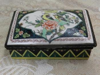 Eckige Dose - Porzellan - 1930 Eckige Dose - Porzellan - 1930
