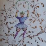 Sechs Untertassen mit Chinoiserien - Klösterle, Ja Sechs Untertassen mit Chinoiserien - Klösterle, Ja