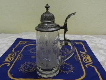 Gläserner Humpen - Metall, Glas - 1930 Gläserner Humpen - Metall, Glas - 1930