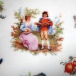 Der Schüssel mit Schalen - Galante Szene Der Schüssel mit Schalen - Galante Szene