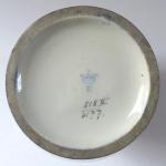 Kobalt Porzellanvase mit Rosen - Eichwald Kobalt Porzellanvase mit Rosen - Eichwald