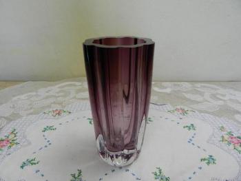 Vase - Glas, dickwandiges Glas - 1970 Vase - Glas, dickwandiges Glas - 1970