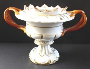 Schüssel mit roten Griffen - 19. Jahrhundert Schüssel mit roten Griffen - 19. Jahrhundert