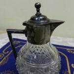 Glaskrug - Zinn, klares Glas - 1880 Glaskrug - Zinn, klares Glas - 1880
