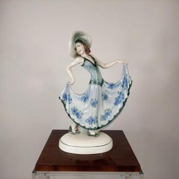 Porzellan Tänzerin - Porzellan - Katzhütte - 1930 Porzellan Tänzerin - Porzellan - Katzhütte - 1930