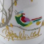 Kleine Vase mit Mädchen und Vögeln - Wiinblad, Ros Kleine Vase mit Mädchen und Vögeln - Wiinblad, Ros