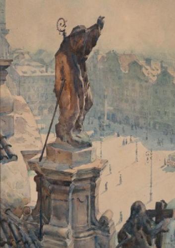 Ein Blick auf die Lesser Ring in Prag Ein Blick auf die Lesser Ring in Prag