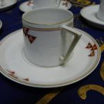 Tasse und Untertasse - weißes Porzellan - JAEGER & Co Marktredwitz Holwein 1907 - 1907 Tasse und Untertasse - weißes Porzellan - JAEGER & Co Marktredwitz Holwein 1907 - 1907