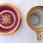 Tasse mit Miniatur der Ballerina Marie Taglioni -  Tasse mit Miniatur der Ballerina Marie Taglioni -