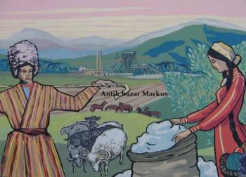 Blick auf die Stadt - 1980 Blick auf die Stadt - 1980