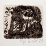 Olga Cechova - Fünf Exlibris (3 x 1976, 1 x 1973)  Olga Cechova - Fünf Exlibris (3 x 1976, 1 x 1973)