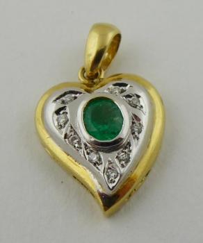 Herz-Anhänger - Gold, Diamant - 1999 Herz-Anhänger - Gold, Diamant - 1999