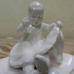 Porzellanfigur - weißes Porzellan - 1920 Porzellanfigur - weißes Porzellan - 1920